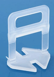 PLASTIC TILE CLIP 2 MM - WHITE